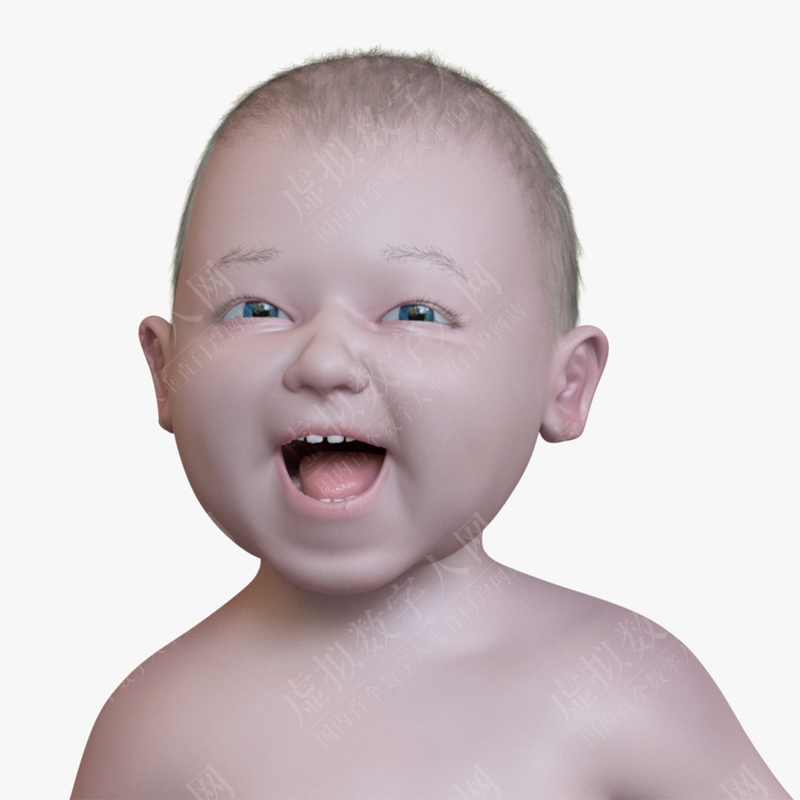 男婴虚拟数字人模型