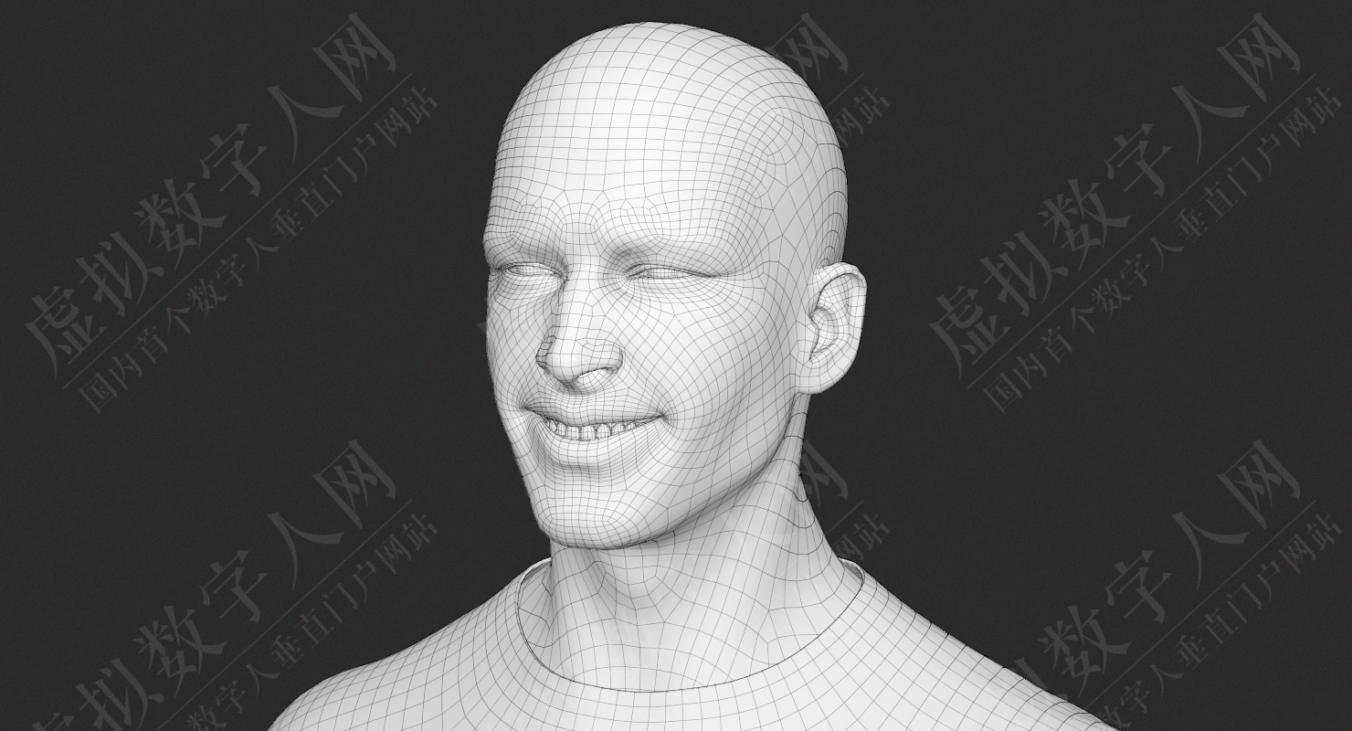 超写实健身男人模拟3D数字人