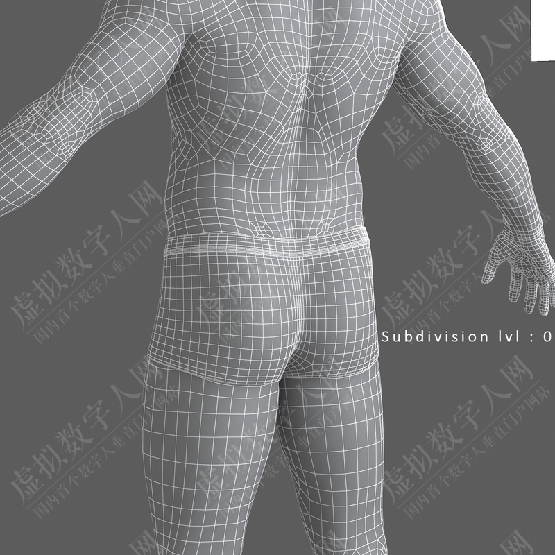 超写实男性3D虚拟数字人模型