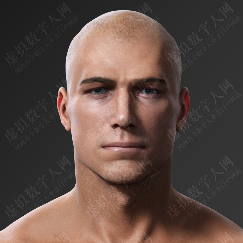 超写实男性3D虚拟数字人模型