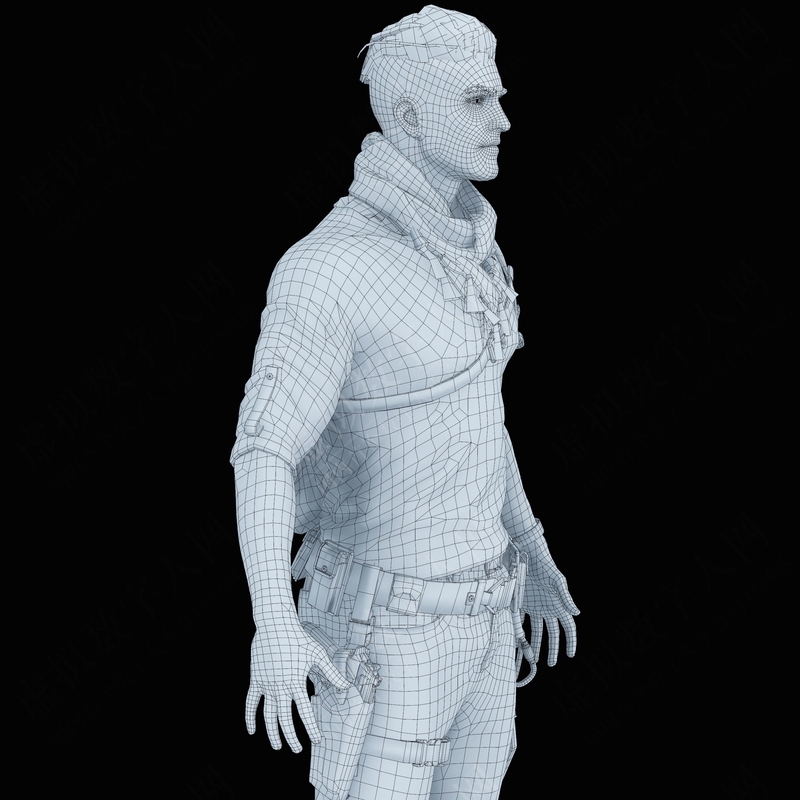 英雄士兵3D虚拟数字人模特
