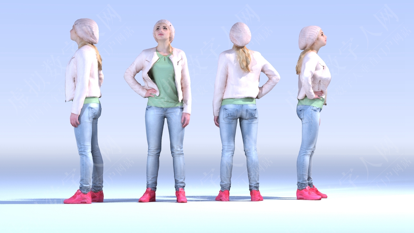 3D Dosch 3D -LowPoly People Vol 1 3D数字人模型