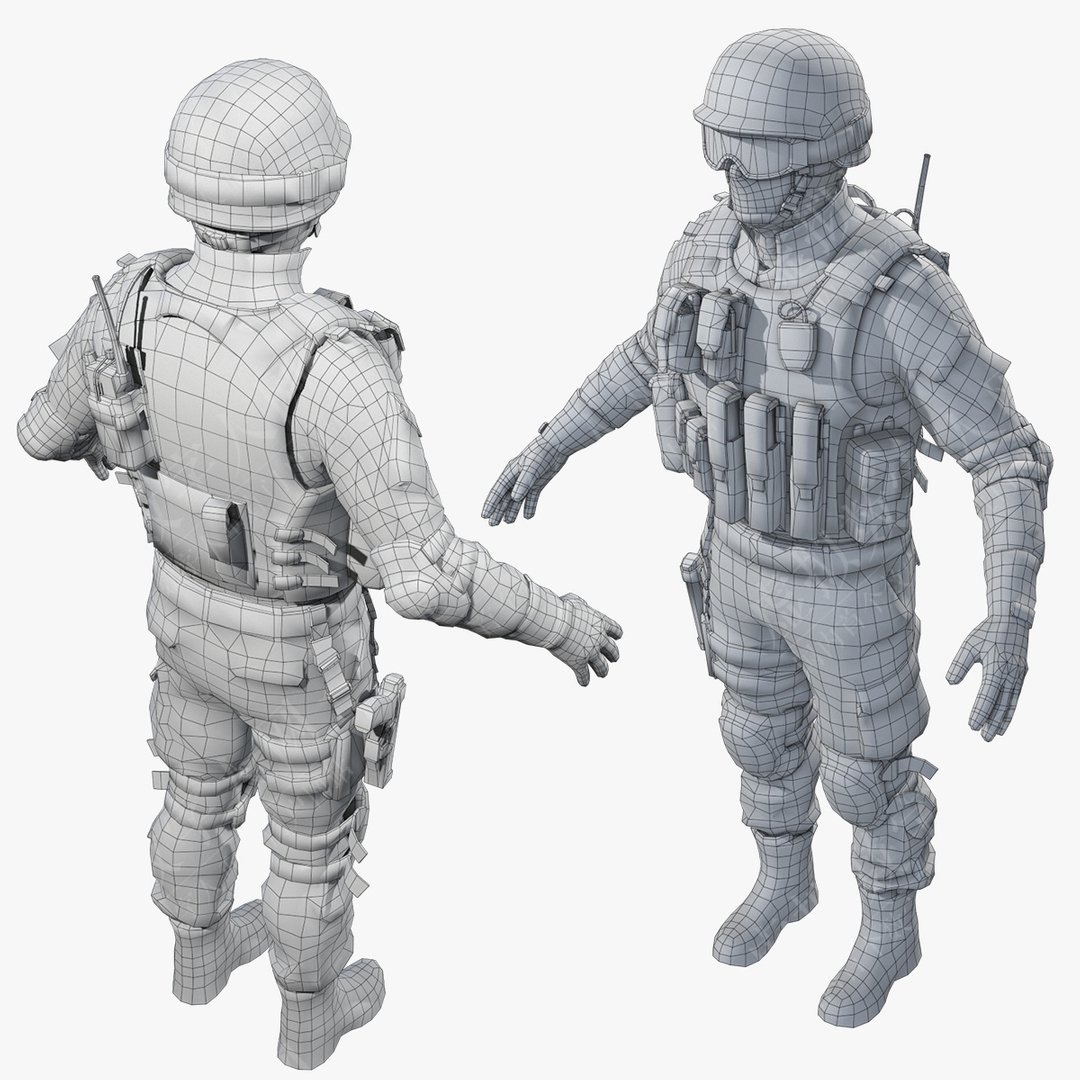 特战警察3D数字人模型