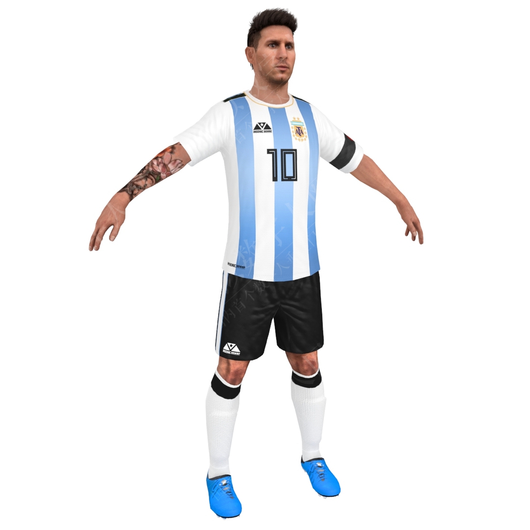 Lionel Messi 2018 3D虚拟数字人