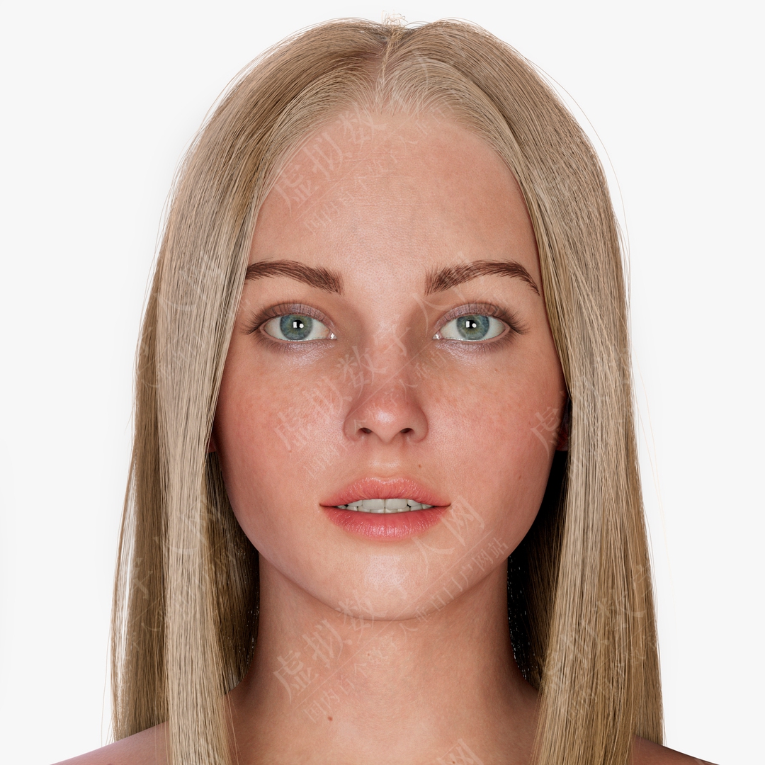 3D虚拟数字人女性模型