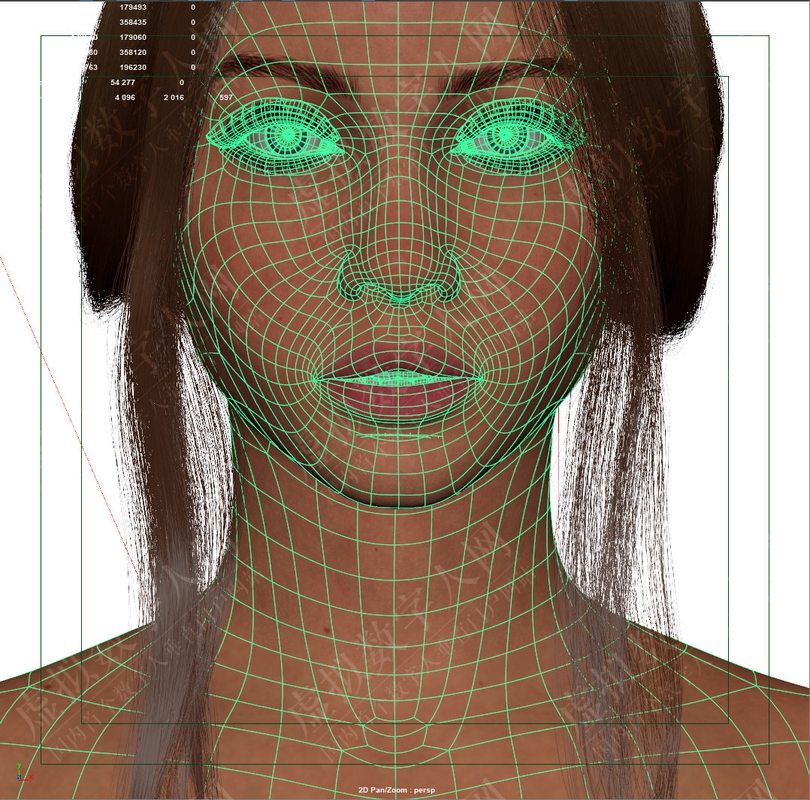 3D虚拟数字人女人Audreyana