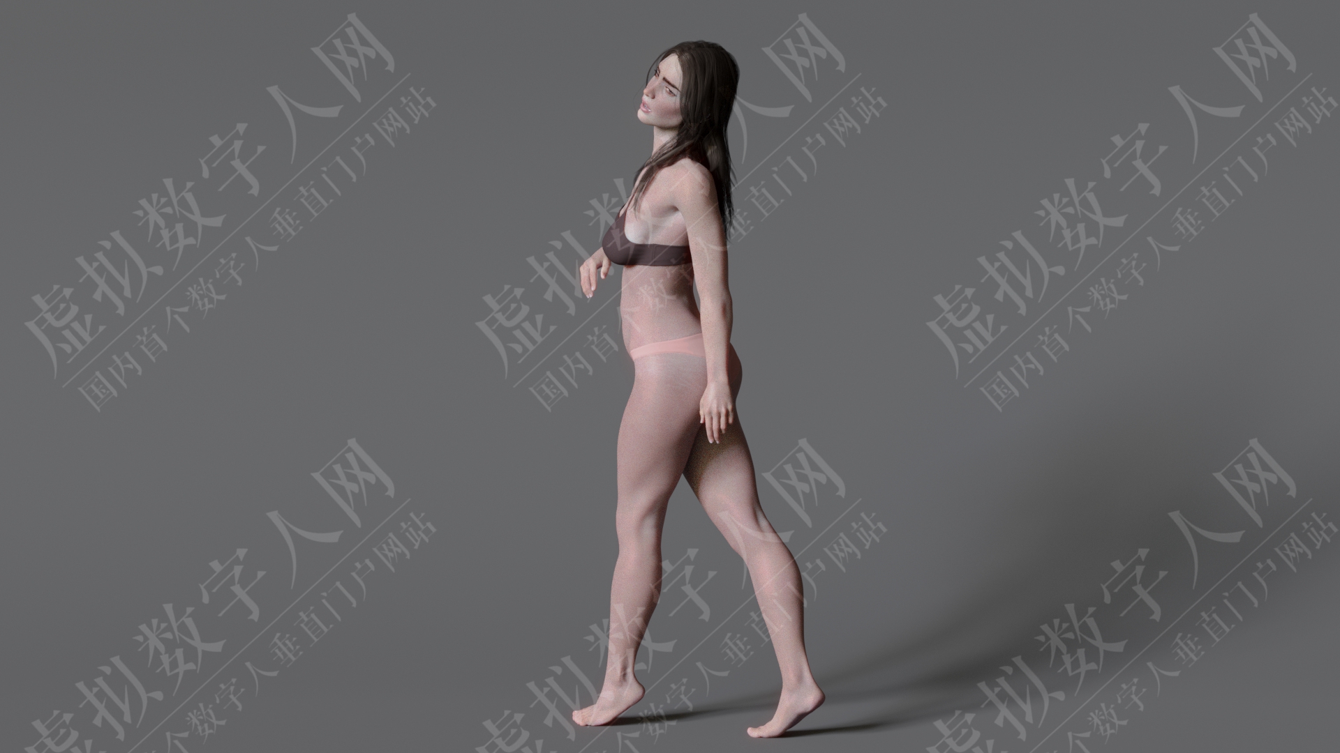 超写实女性模拟3D数字人
