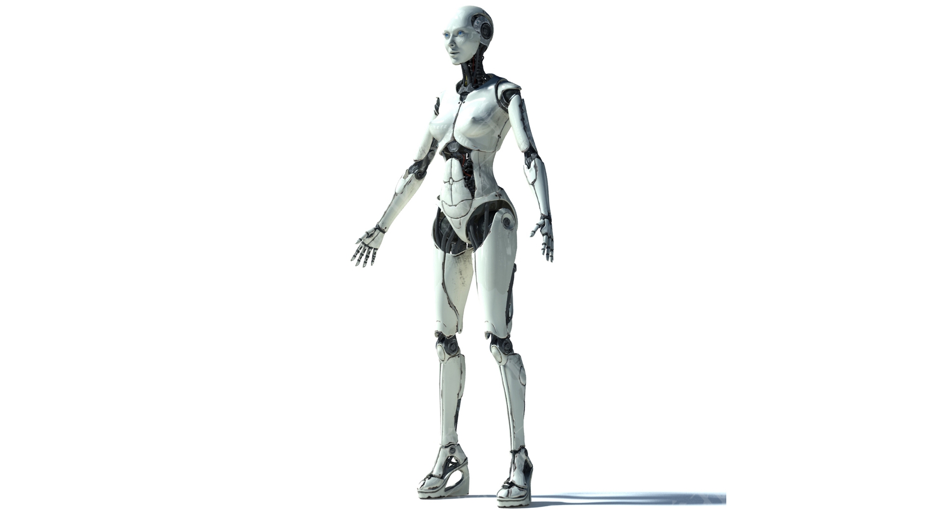 3D虚拟数字人型号Elettron和Elettra Cyborgs Collection