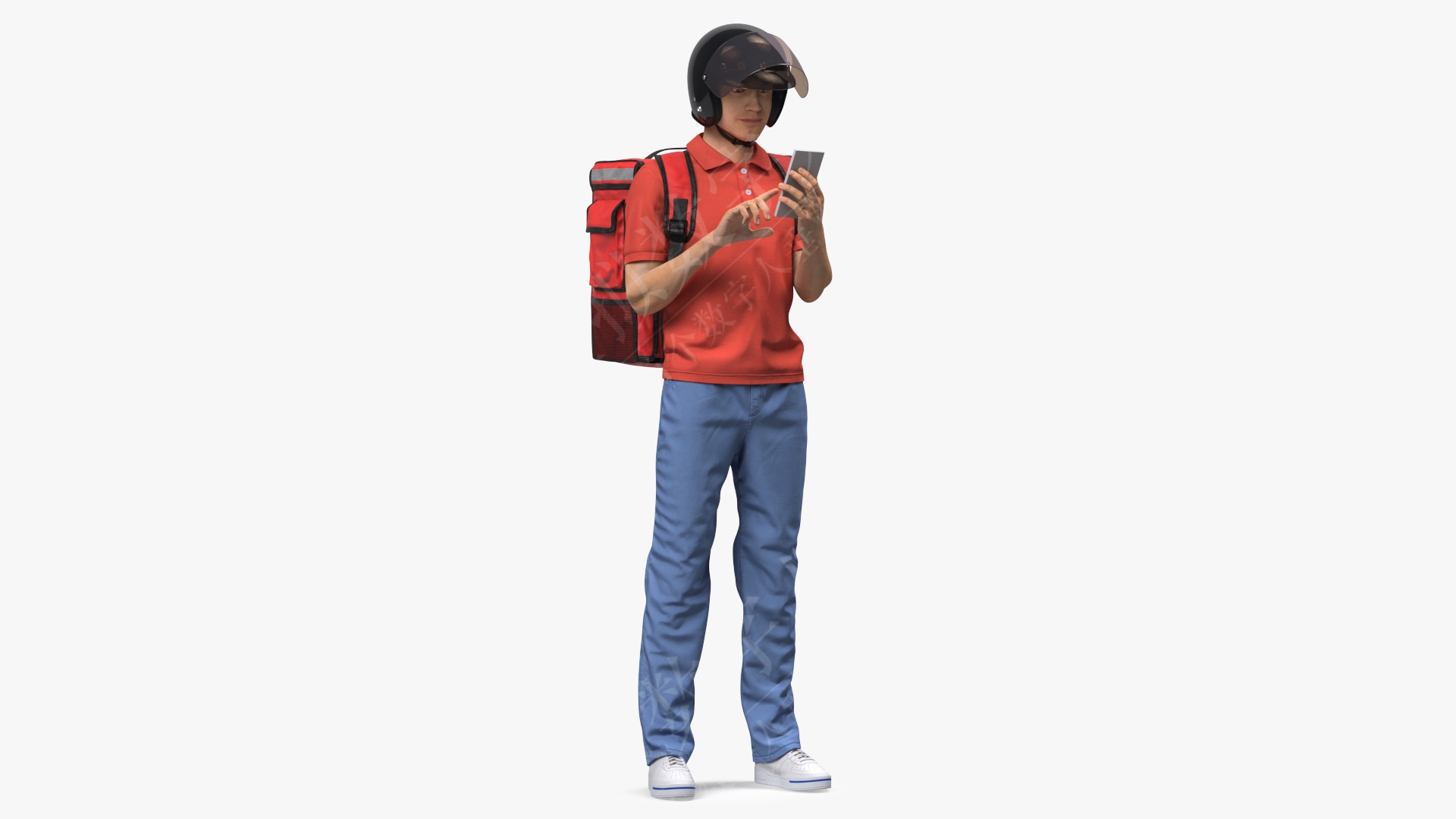 送货员站立姿势3D虚拟数字人