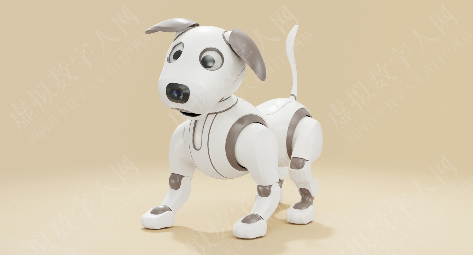 3D狗机器人虚拟人模型