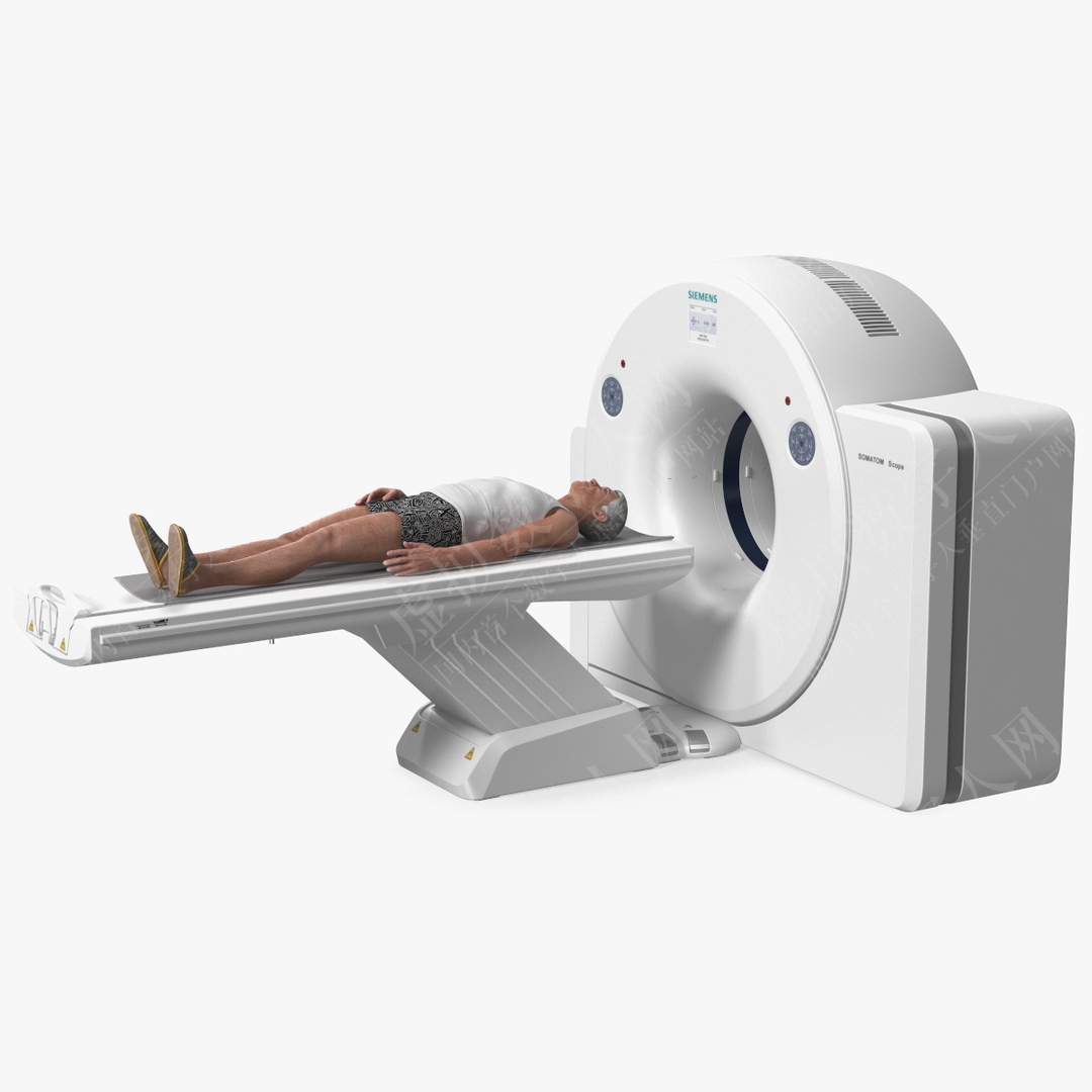 西门子与Maya 3D模型的病人Rigged 断层扫描