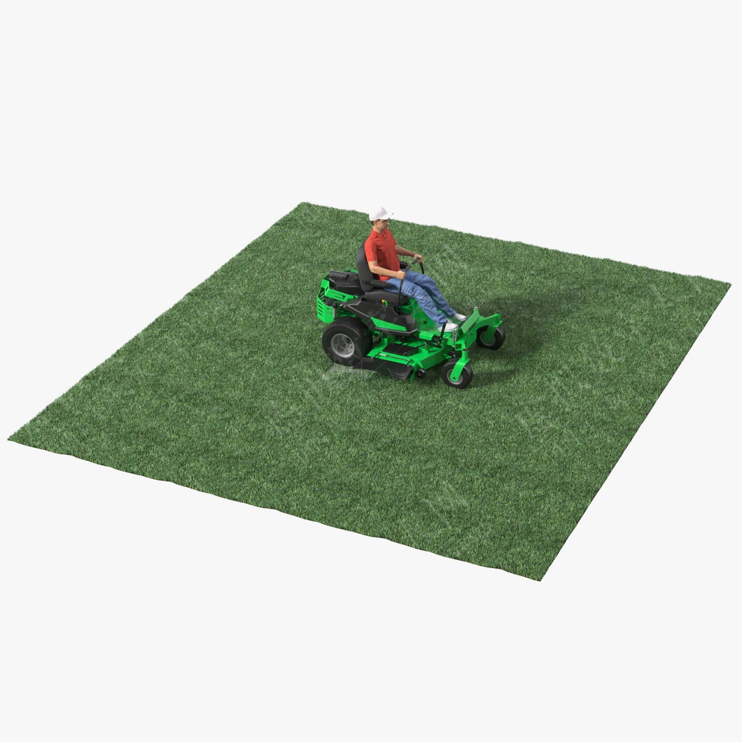 零转割草机通用皮草3D模型虚拟数字人
