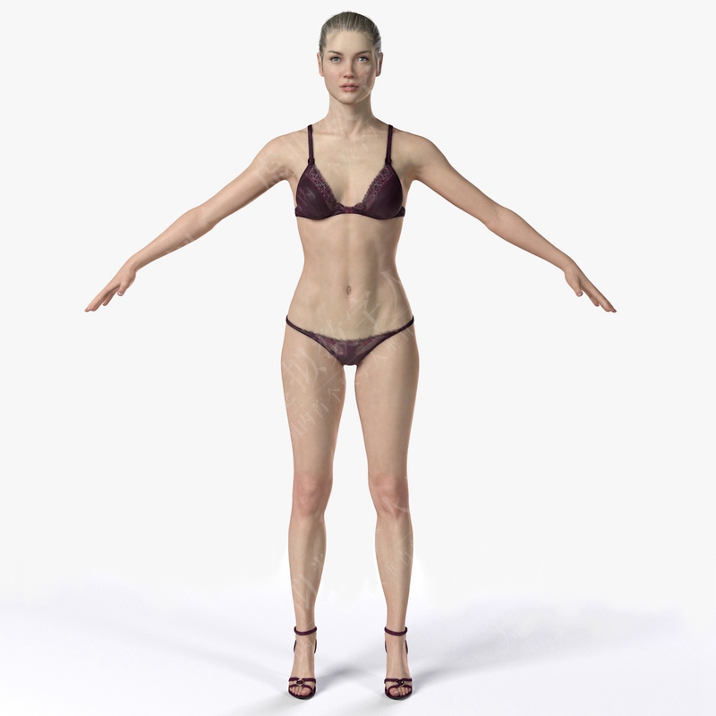 数字人女性模型3D