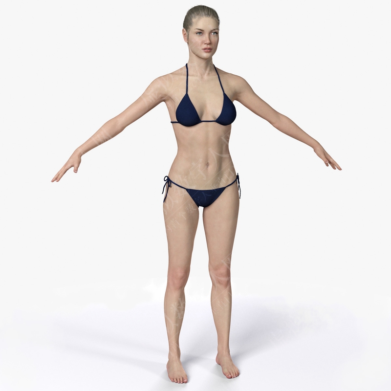 数字人女性模型3D